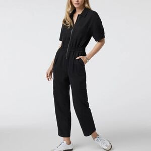 Vuori Short Sleeve Coastline Jumpsuit Black XS New with Tags